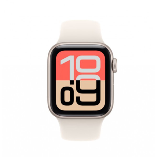 애플워치 SE 3 GPS 40mm 스타라이트 알루미늄, 스타라이트 스포츠 밴드 (SM) MEH34KH/A